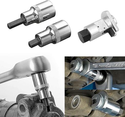 ZKTOOL Strut Nut Socket 16mm 18mm 19mm 21mm 22mm 24mm with 12 Point 1/2" Drive Suspension Strut Spreader Socket 9pc Shock Absorber Tool……… in Saudi Arabia