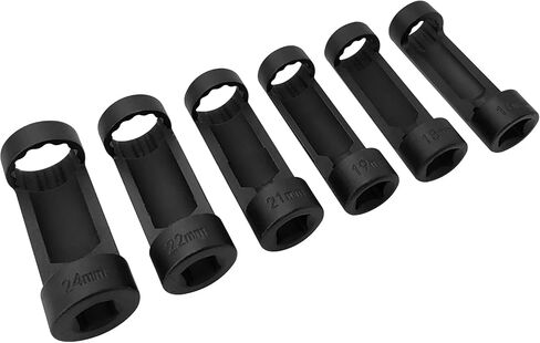 ZKTOOL Strut Nut Socket 16mm 18mm 19mm 21mm 22mm 24mm with 12 Point 1/2" Drive Suspension Strut Spreader Socket 9pc Shock Absorber Tool……… in Saudi Arabia