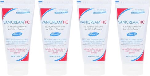 Vanicream HC 1% Hydrocortisone Anti-Itch Cream - 2 oz, Pack of 4 in Kuwait
