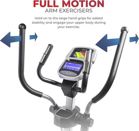 Sunny Health & Fitness Elliptical Cross Trainer Exercise Machine, Full Body Low-Impact and 24-Unique Workout Modes with Optional Exclusive SunnyFit App and Enhanced Bluetooth Connectivity in Saudi Arabia
