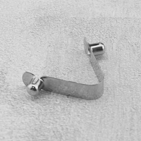 Create idea 20PCS Kayak Paddle Snap Spring Clips 6mm Push Button Spring Clip for Kayak Paddle Tent Pole Manganese Steel Silver (Double Button) in Saudi Arabia