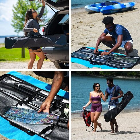 حقيبة مجداف كاياك للرياضات المائية - حقيبة كاياك تناسب مجدافين كاياك - حقيبة نقل وتخزين مجداف التجديف - ملحقات قوارب الكاياك in Kuwait