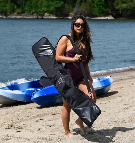 حقيبة مجداف كاياك للرياضات المائية - حقيبة كاياك تناسب مجدافين كاياك - حقيبة نقل وتخزين مجداف التجديف - ملحقات قوارب الكاياك in Kuwait