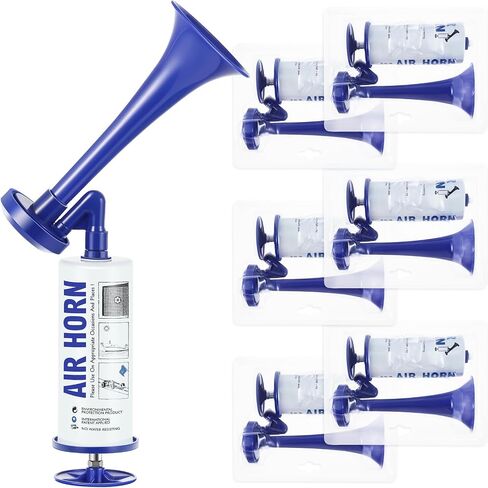 6 Pcs Air Horns, Reusable Horn Self Defense, Portable Handheld Air Horn for Boating, Hiking, Graduation, Camping, Sports Events, Parties, Birthdays in Saudi Arabia
