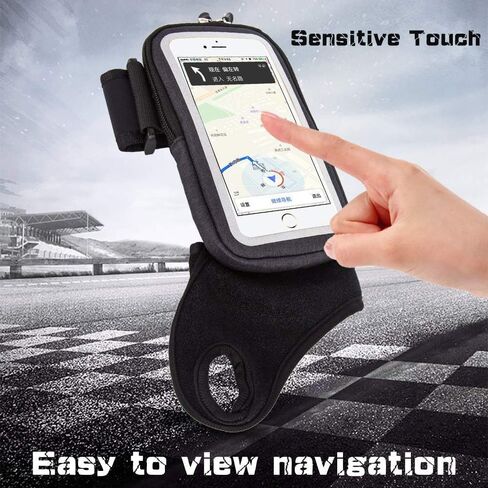 CAMAQUI الساعد الفرقة معصمه الإبهام حزام المعصم الرياضة الجري شارة، HAISSKY ركوب معصمه حقيبة الحقيبة مع حامل النقود معرف مفتاح لركوب الدراجات، والركض، وممارسة الأسود in Kuwait