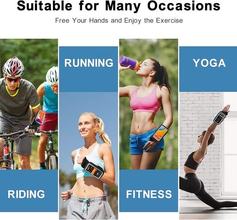 CAMAQUI الساعد الفرقة معصمه الإبهام حزام المعصم الرياضة الجري شارة، HAISSKY ركوب معصمه حقيبة الحقيبة مع حامل النقود معرف مفتاح لركوب الدراجات، والركض، وممارسة الأسود in Kuwait