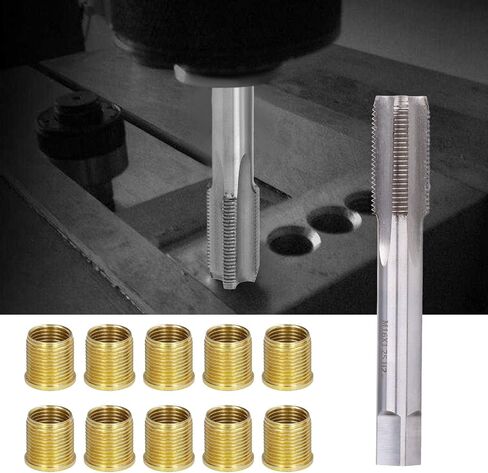 Thread Repair Tools Kit Spark Plug Saver Metal M14x1.25 Inserts and M16x1.25 Tap Kit for Gasoline Engine Thread in Saudi Arabia