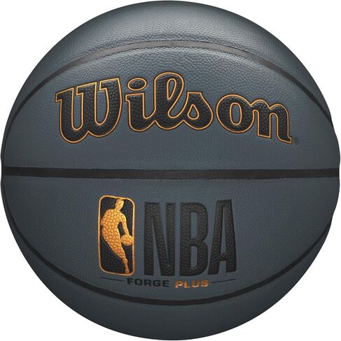 WILSON NBA Forge Series Indoor/Outdoor Basketball - Forge Plus, Dark Grey, Size 5 - 27.5" in Saudi Arabia