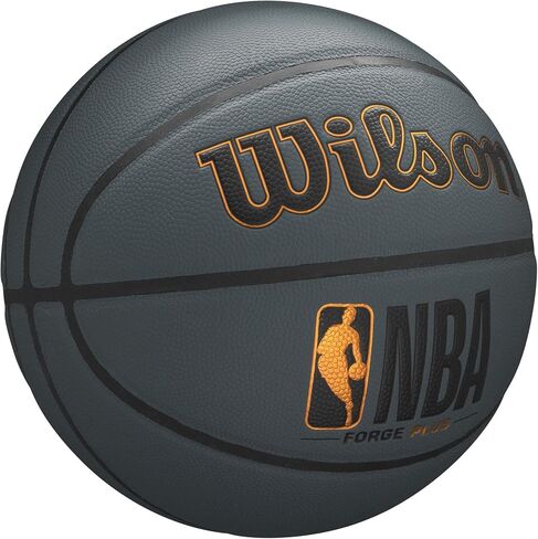 WILSON NBA Forge Series Indoor/Outdoor Basketball - Forge Plus, Dark Grey, Size 5 - 27.5" in Saudi Arabia