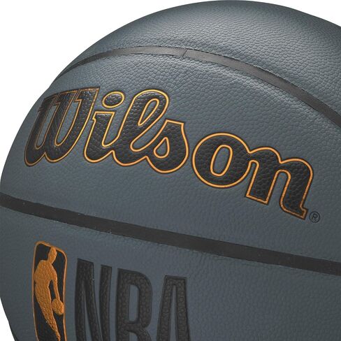 WILSON NBA Forge Series Indoor/Outdoor Basketball - Forge Plus, Dark Grey, Size 5 - 27.5" in Saudi Arabia