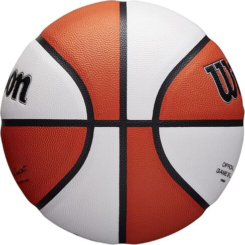 Wilson WNBA Official Game Ball, Indoor, Leather, Size: 6, Brown/White in Saudi Arabia