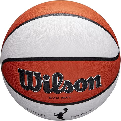 Wilson WNBA Official Game Ball, Indoor, Leather, Size: 6, Brown/White in Saudi Arabia