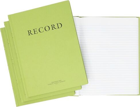 Tacticai 3-Pack Green Military Log Book, 8" x 10.5" - 192 Pages, Record Book for Record Keeping, Supply Chain, Inventory, Training, Maintenance & Field Operations, NSN 7530-00-222-3525 in Saudi Arabia