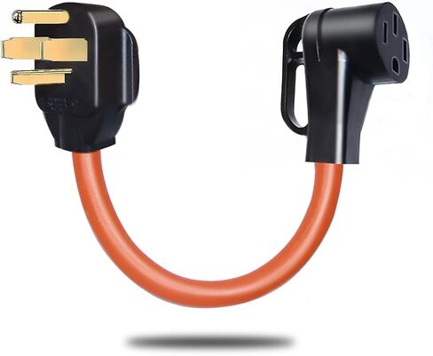 سلك محول شاحن EV من NEMA 14-30P إلى 14-50R، ومجفف 30 أمبير إلى 50 أمبير EV محول تحويل متوافق مع Tesla، لشحن المستوى 2 EV in Kuwait