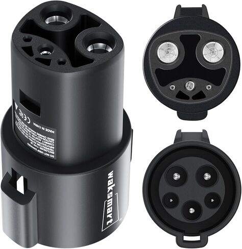 Waksmart J1772 إلى مهايئ شاحن تسلا ماكس 80A/250 فولت التيار المتناوب المستوى 1 والمستوى 2 مهايئ شاحن سيارات كهربائية SAE J1772 لجميع نماذج تسلا in Kuwait