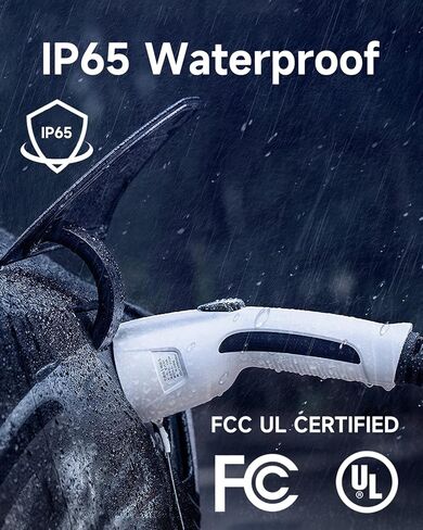 Waksmart J1772 إلى مهايئ شاحن تسلا ماكس 80A/250 فولت التيار المتناوب المستوى 1 والمستوى 2 مهايئ شاحن سيارات كهربائية SAE J1772 لجميع نماذج تسلا in Kuwait