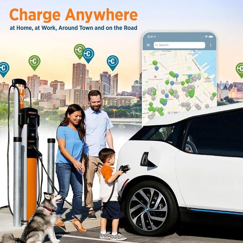 ChargePoint Home Flex Level 2 EV Charger NACS, Hardwired EV Fast Charge Station, Electric Vehicle Charging Equipment Compatible with Tesla in Saudi Arabia