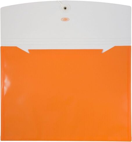 JAM PAPER Plastic Envelopes with Button & String Tie Closure - Letter Booklet - 9 3/4 x 13 - Two-Tone Lime Green - 12/Pack in Saudi Arabia