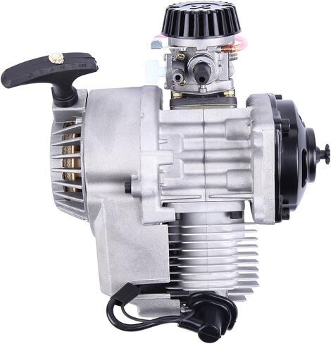 47cc 49cc Mini Engine 2-Stroke Motor Pull Start Engine Single Cylinder Motor Air Cooled Complete Engine Kit for Pocket Bike Mini Dirt Bike ATV Scooter 30:1 in Saudi Arabia