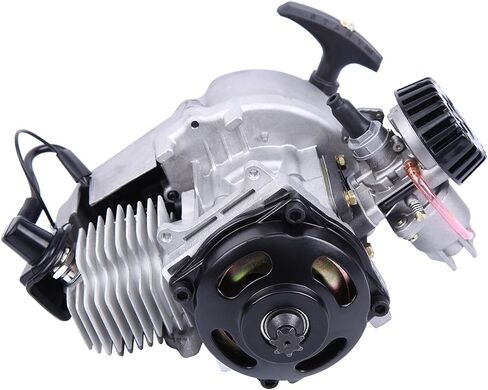 47cc 49cc Mini Engine 2-Stroke Motor Pull Start Engine Single Cylinder Motor Air Cooled Complete Engine Kit for Pocket Bike Mini Dirt Bike ATV Scooter 30:1 in Saudi Arabia