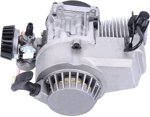 47cc 49cc Mini Engine 2-Stroke Motor Pull Start Engine Single Cylinder Motor Air Cooled Complete Engine Kit for Pocket Bike Mini Dirt Bike ATV Scooter 30:1 in Saudi Arabia