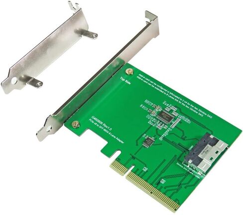 كابلات Micro SATA|محول PCIe Gen3 8-Lane إلى Slimline SAS HD (SFF-8654) 8i in Kuwait