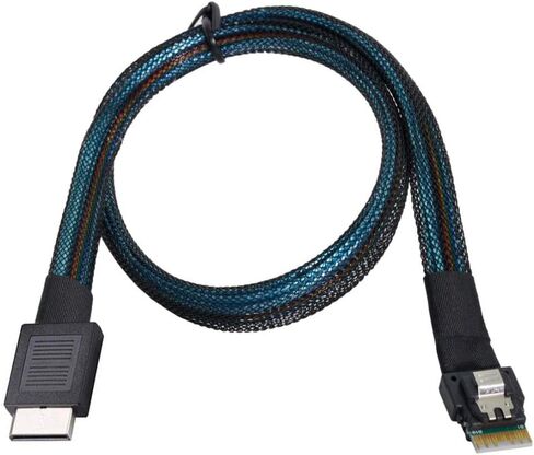 chenyang Oculink SFF-8611 4i to SFF-8087 36Pin PCIe PCI-Express Slimline SSD Data Active Cable 50cm in Saudi Arabia