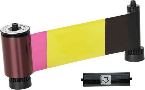 IDP SMART-31 and SMART-51 Series ID Card Printer Ribbon - YMCKO Full-Color, Resin Black and Overlay Panel Ribbon with Cleaning Roller, 250 Cards/roll in Saudi Arabia