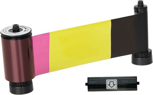 IDP SMART-31 and SMART-51 Series ID Card Printer Ribbon - YMCKO Full-Color, Resin Black and Overlay Panel Ribbon with Cleaning Roller, 250 Cards/roll in Saudi Arabia