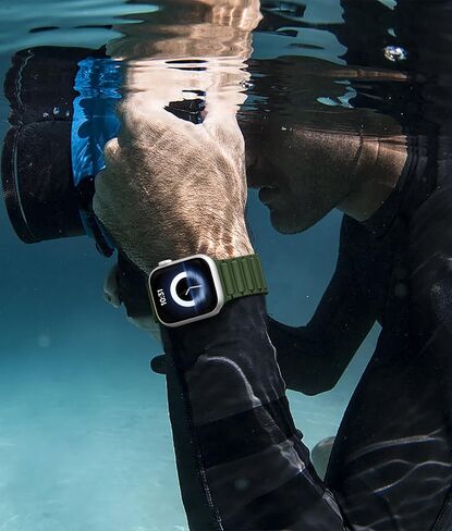 Easuny Silicone Magnetic Watch Band Compatible with Apple Watch 49mm 45mm 44mm 42mm 41mm 40mm 38mm Bands for Men Women, Sport Solo Loop for iWatch Series 9 8 7 6 5 4 3 2 1 SE Ultra 2 Ultra 1 in Kuwait