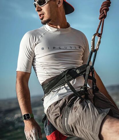 Easuny Silicone Magnetic Watch Band Compatible with Apple Watch 49mm 45mm 44mm 42mm 41mm 40mm 38mm Bands for Men Women, Sport Solo Loop for iWatch Series 9 8 7 6 5 4 3 2 1 SE Ultra 2 Ultra 1 in Kuwait