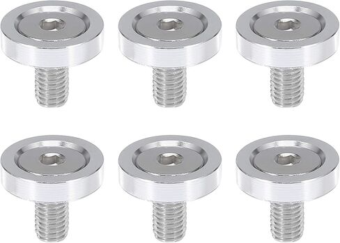 X AUTOHAUX 6 قطعة فضية اللون M8x20mm سبائك الألومنيوم الوفير غسالة الترباس محرك خليج اللباس السحابة لسيارة دراجة نارية in Kuwait