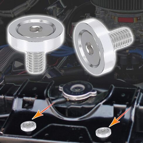 X AUTOHAUX 6 قطعة فضية اللون M8x20mm سبائك الألومنيوم الوفير غسالة الترباس محرك خليج اللباس السحابة لسيارة دراجة نارية in Kuwait