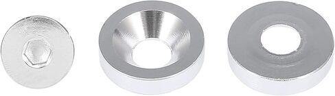X AUTOHAUX 6 قطعة فضية اللون M8x20mm سبائك الألومنيوم الوفير غسالة الترباس محرك خليج اللباس السحابة لسيارة دراجة نارية in Kuwait