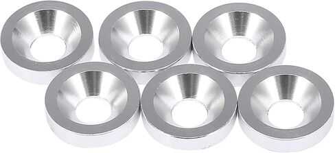 X AUTOHAUX 6 قطعة فضية اللون M8x20mm سبائك الألومنيوم الوفير غسالة الترباس محرك خليج اللباس السحابة لسيارة دراجة نارية in Kuwait