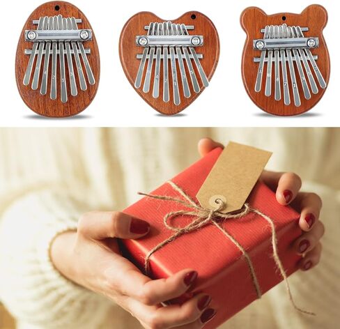 3 عبوات من بيانو الإبهام الصغير بجيب صغير من كاليمبا، 8 مفاتيح بيانو بالإبهام، بيانو رائع للأصابع، بيانو يدوي صغير، هدايا موسيقية لعيد الميلاد للأطفال البالغين المبتدئين in Kuwait