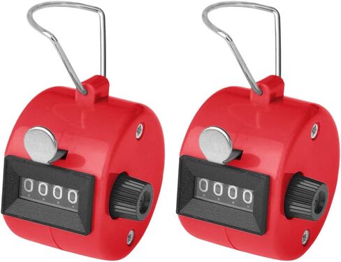 TopTie 2PCS Hand Tally Counters, 4 Digital ABS Click Counter for Sport Stadium Coach and Other Event in Saudi Arabia