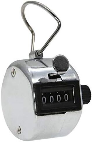 Tally Counter Clicker 4 Digit Mechanical Palm Counter Metal Hand Clicker with Finger Ring Number Count for School Golf & Concert in Saudi Arabia