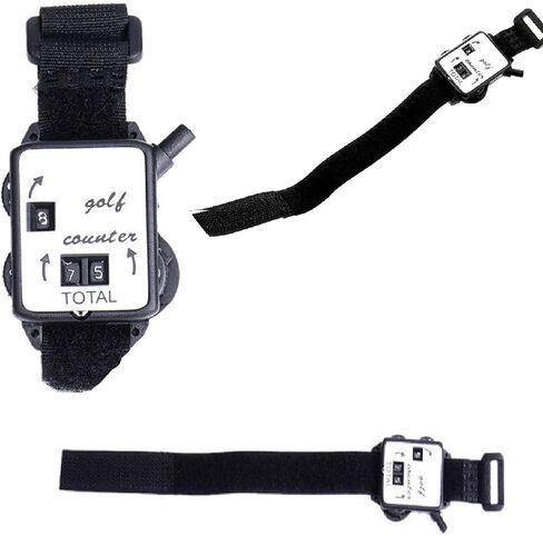 Golf Score Counter,Mini Golf Stroke Counter Watch Wristband Sports Golf Stroke Counter Score Keeper,Manual Type Stroke Shot Keeper,Lightweight Hand Mechanical Counters Clickers for Sport Coach Casino in Saudi Arabia