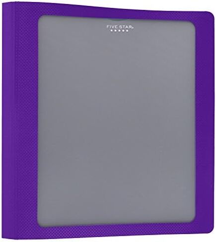 Five Star 1-1/2 Inch 3 Ring Binder, View Binder, Customizable Cover, Color Selected for You, 1 Count (26146) in Saudi Arabia