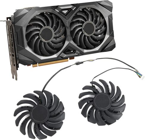 87mm PLD09210S12HH RX5700 Video Card Fan for MSI RX 5600 XT, RX 5700 XT MECH Graphics Card Cooling Fan in Kuwait