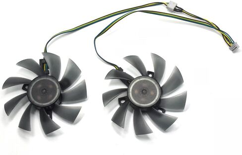 inRobert DIY Two Ball Bearing Graphic Card Fan 85mm Diameter 40x40x40mm Cooling Fan for MSI Gigabyte Sapphire Zotac XFX Mining GPU (1 Pair) in Saudi Arabia