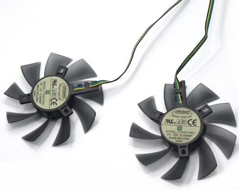 inRobert DIY Two Ball Bearing Graphic Card Fan 85mm Diameter 40x40x40mm Cooling Fan for MSI Gigabyte Sapphire Zotac XFX Mining GPU (1 Pair) in Saudi Arabia