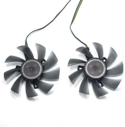 inRobert DIY Two Ball Bearing Graphic Card Fan 85mm Diameter 40x40x40mm Cooling Fan for MSI Gigabyte Sapphire Zotac XFX Mining GPU (1 Pair) in Saudi Arabia