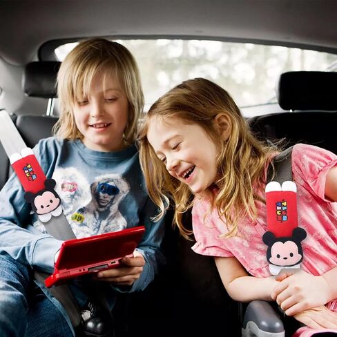 Kawaii Car Seat Belt Strap Cover Cute Cushions Shoulder Pad Set of 2,Cute Plush Soft Protector Cushions Shoulder Pads for Adults and Kids in Saudi Arabia