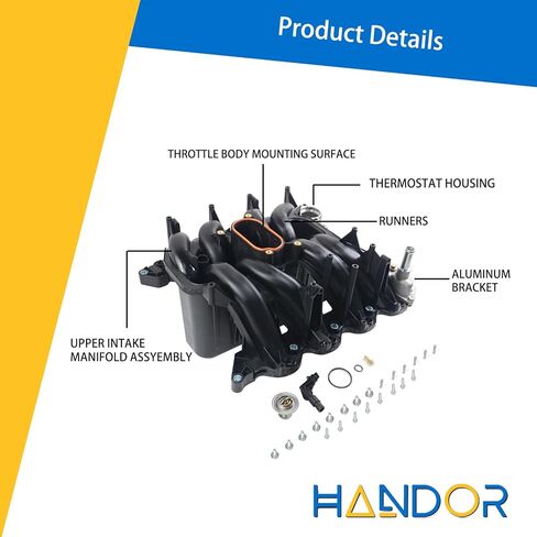 615-188 Upper Intake Manifold with Gasket Kit Compatible with 2000-2016 F150 F250 F350 E-150 E-250 E350 Super Duty E450 Super Duty Excursion ExpeditionV8 5.4L Replacement# 2L1Z-9424-AA in Saudi Arabia