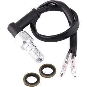Motorcycle Brake Light Switch, Universal Motorcycle Rear Set Hydraulic Brake Light Switch with Washers M10x1.25 M10x1 (M10x1.25)