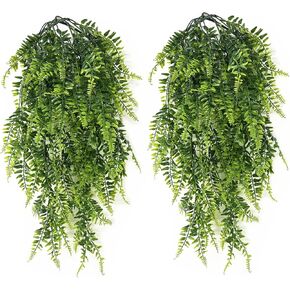 Artificial Boston Ivy Plant, Fake Hanging Vines Plastic Plants Leaves Vine Faux UV Resistant Greenery for Indoor Outdoor Bathroom Decor Office Garden Party Wedding DIY Decoration 4 Pack