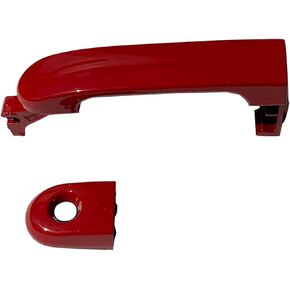 ADVANCE IGNITION Front Left Driver Outside Door Handle with Keyhole Compatible with Nissan 07-12 Versa Code Red A20 2007 2008 2009 2010 2011 2012