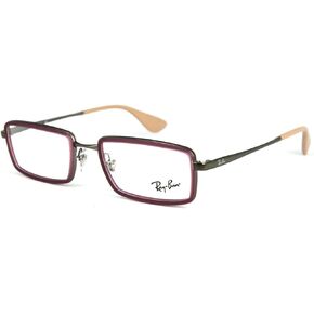 Ray-Ban RX6337-2857 Eyeglasses, Matte Burgundy Frame 51mm w/Clear Demo Lens
